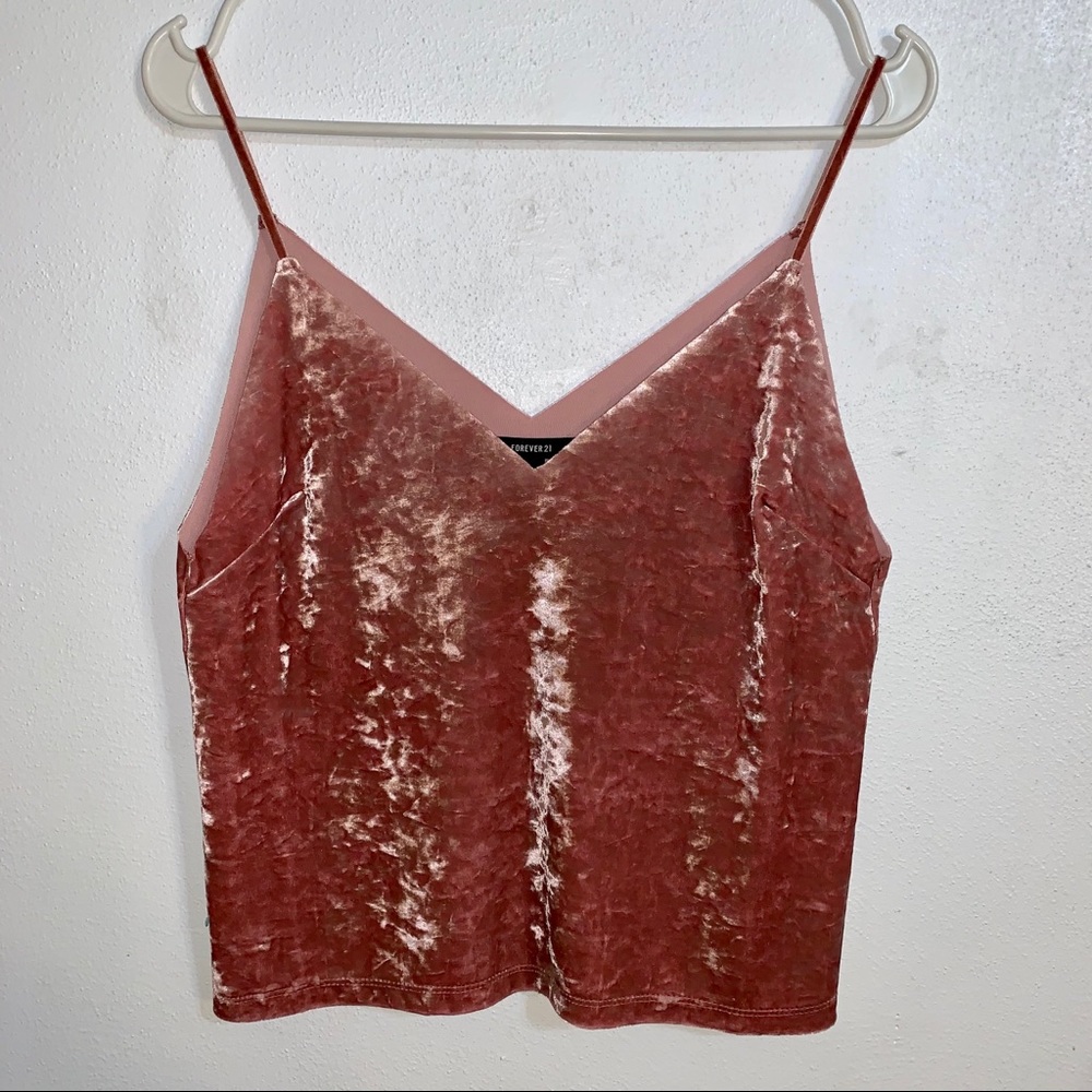 Adorable velvet pink top | Forever 21